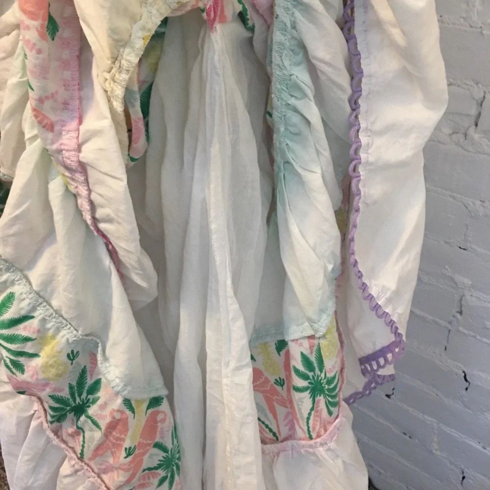 Boden Serena cotton tie neck maxi dress island print size 8 uk 12 - Picture 8 of 12